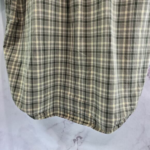 Carhartt Shirt Mens Large Short Sleeve Button Up Plaid Green Collared - Picture 8 of 13